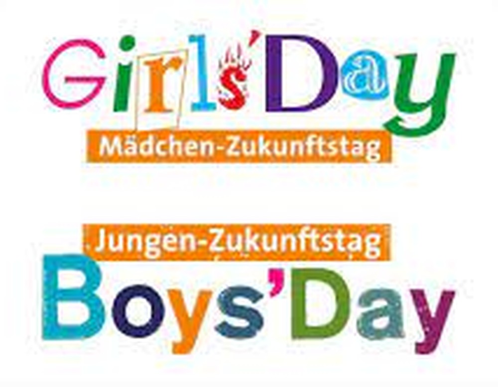 Mehrfarbiges Logo des Girls' und Boys' Day